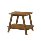 Tavolino con ripiano in legno Mid-Century Modern, finitura noce