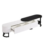 Mobile TV allungabile con 3 cassetti e gambe regolabili in metallo (Adatto per TV fino a 75 pollici)