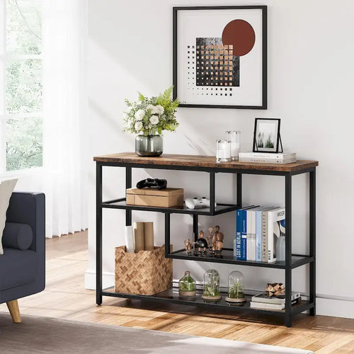 Console da 4 ripiani con scaffali contenitore