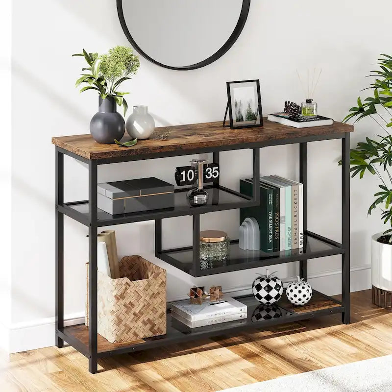 Console da 4 ripiani con scaffali contenitore