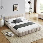 Letto imbottito con testiera