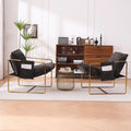 Poltroncine d'appoggio con struttura in metallo (set da 2)