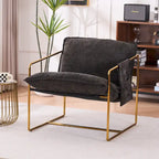 Poltroncine d'appoggio con struttura in metallo (set da 2)