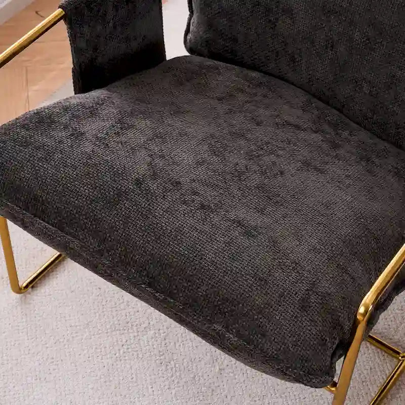 Poltroncine d'appoggio con struttura in metallo (set da 2)