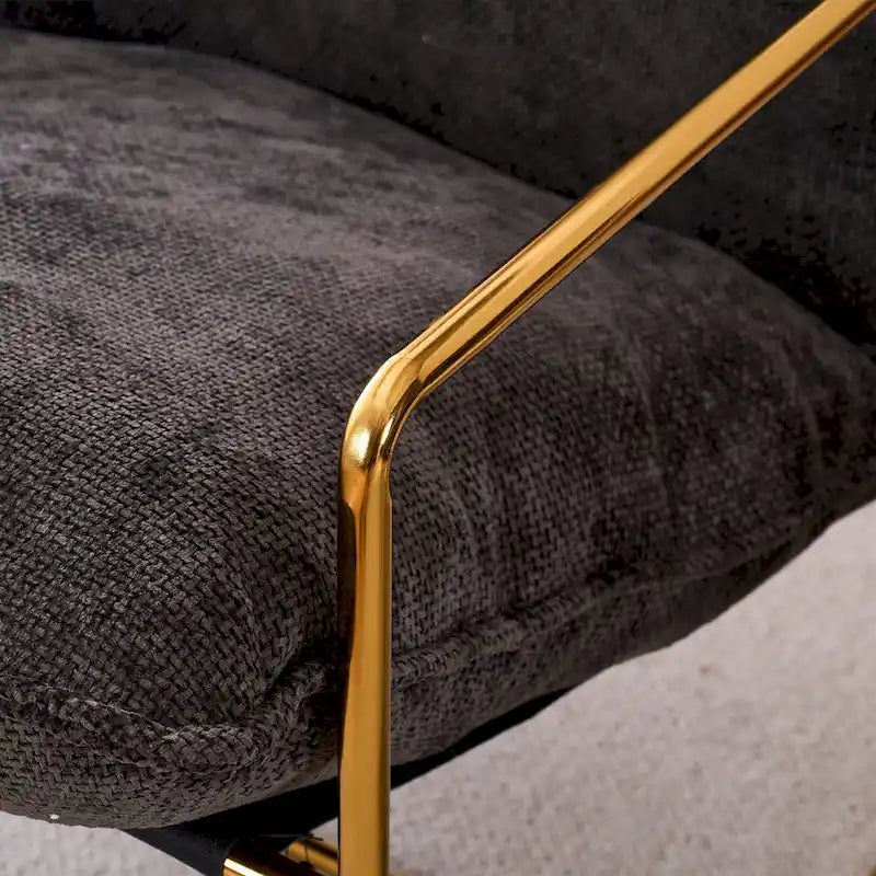 Poltroncine d'appoggio con struttura in metallo (set da 2)