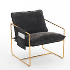 Poltroncine d'appoggio con struttura in metallo (set da 2)