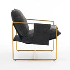 Poltroncine d'appoggio con struttura in metallo (set da 2)