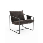 Poltroncine d'appoggio con struttura in metallo (set da 2)