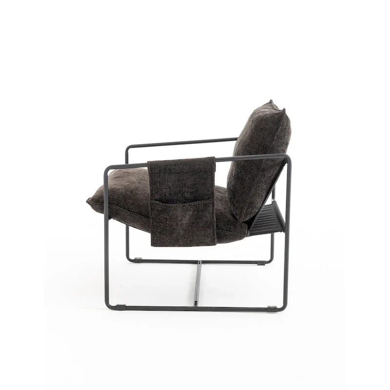 Poltroncine d'appoggio con struttura in metallo (set da 2)