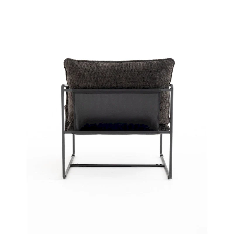 Poltroncine d'appoggio con struttura in metallo (set da 2)