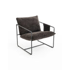 Poltroncine d'appoggio con struttura in metallo (set da 2)
