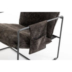 Poltroncine d'appoggio con struttura in metallo (set da 2)