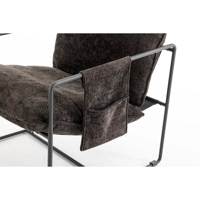 Poltroncine d'appoggio con struttura in metallo (set da 2)