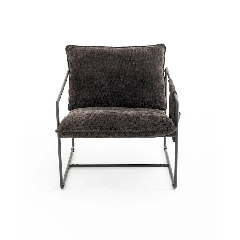 Poltroncine d'appoggio con struttura in metallo (set da 2)