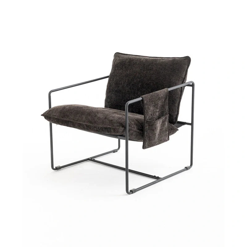 Poltroncine d'appoggio con struttura in metallo (set da 2)