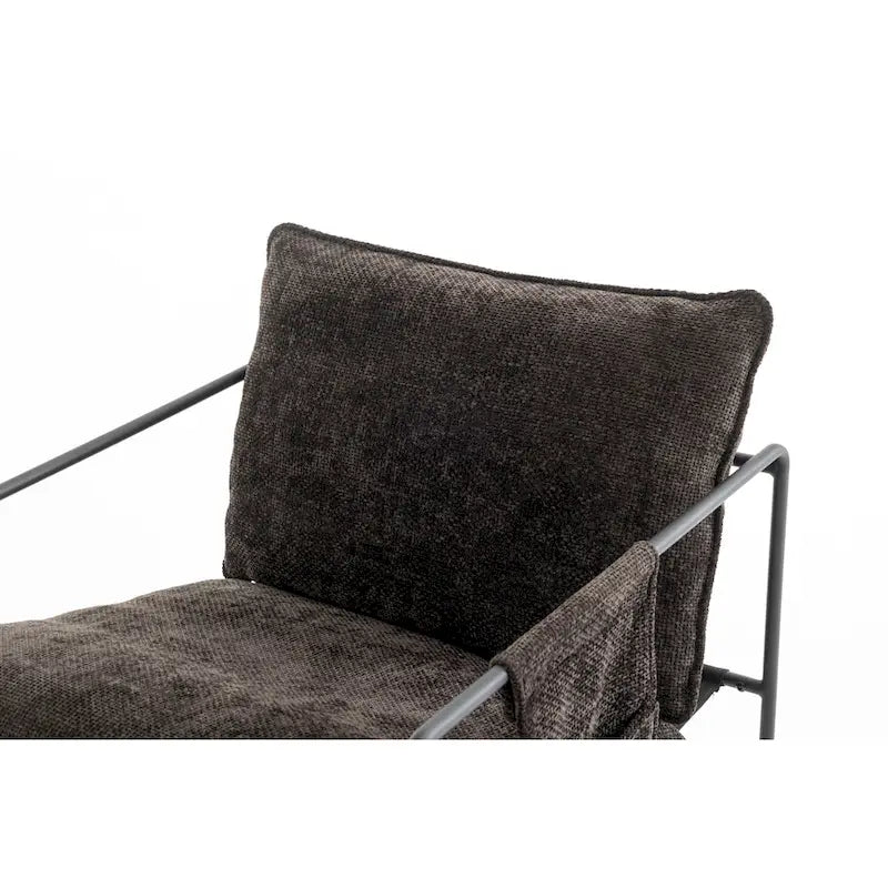 Poltroncine d'appoggio con struttura in metallo (set da 2)