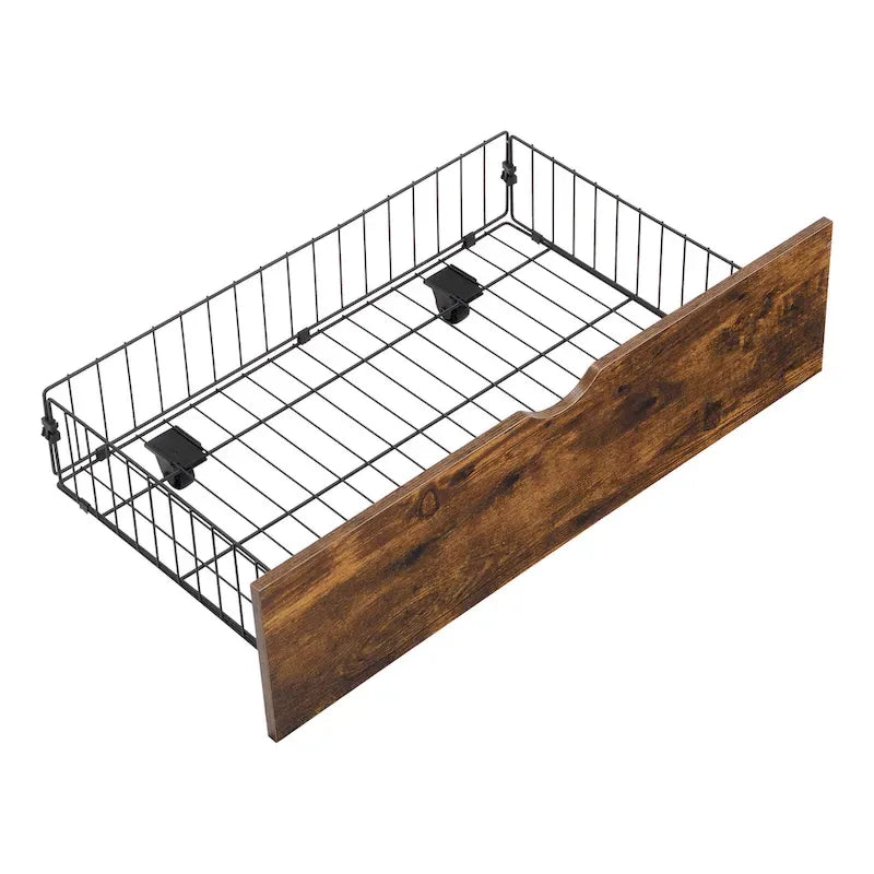 Struttura letto matrimoniale King Size in metallo con testiera in legno e luci a LED