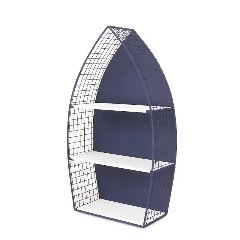 30.25 Scaffale da parete a 3 ripiani Blue Rowboat
