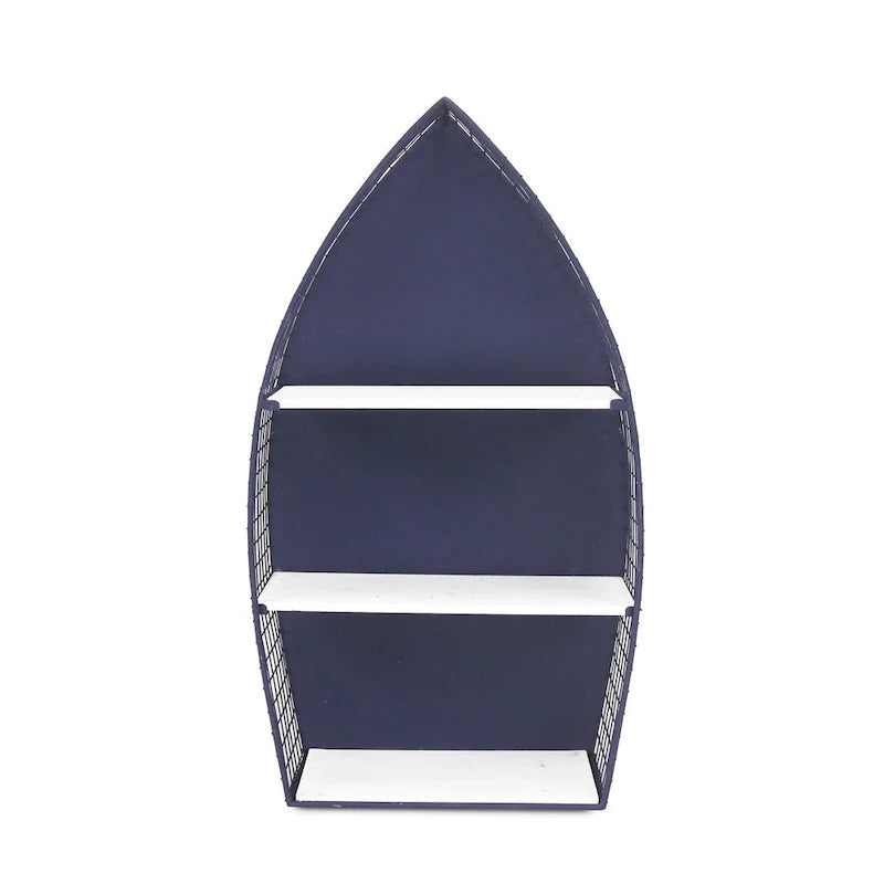 30.25 Scaffale da parete a 3 ripiani Blue Rowboat