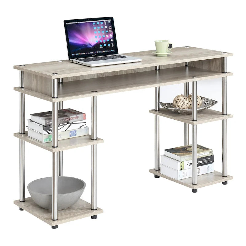 Scrivania per Studenti senza Attrezzi con Scaffali