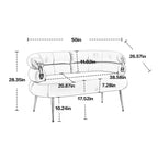 Poltrona di design in velluto con gambe in metallo