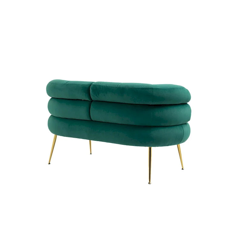 Poltrona di design in velluto con gambe in metallo