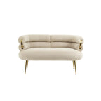 Poltrona di design in velluto con gambe in metallo