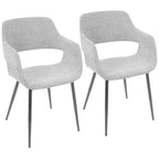 Sedia da pranzo moderna di metà secolo, set da 2