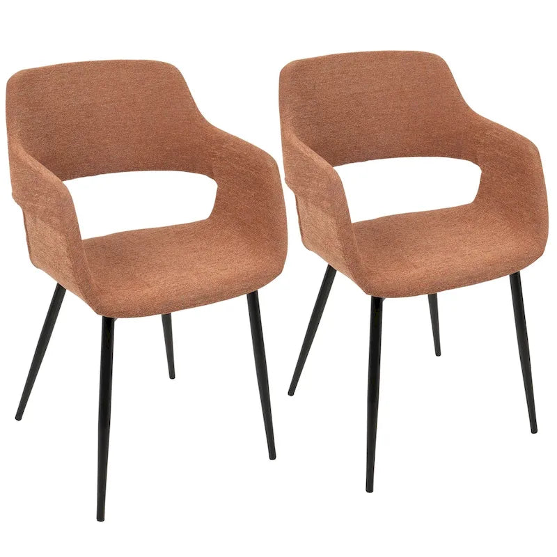 Sedia da pranzo moderna di metà secolo, set da 2