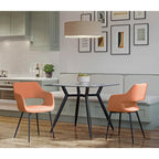 Sedia da pranzo moderna di metà secolo, set da 2