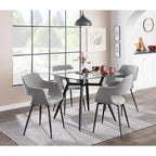 Sedia da pranzo moderna di metà secolo, set da 2