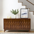 60 Credenza Mid-Century Modern con ripiani regolabili