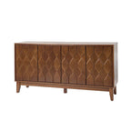60 Credenza Mid-Century Modern con ripiani regolabili
