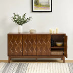 60 Credenza Mid-Century Modern con ripiani regolabili