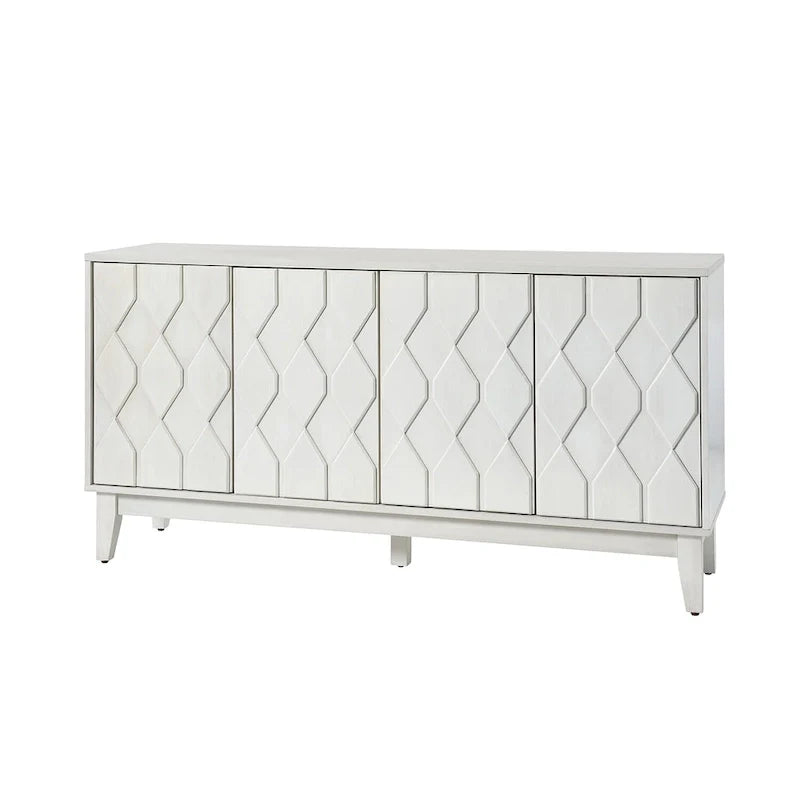 60 Credenza Mid-Century Modern con ripiani regolabili