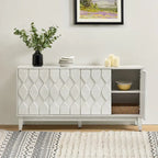 60 Credenza Mid-Century Modern con ripiani regolabili