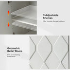 60 Credenza Mid-Century Modern con ripiani regolabili