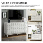 60 Credenza Mid-Century Modern con ripiani regolabili