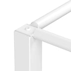 Struttura letto a piattaforma a baldacchino in metallo bianco King Size