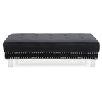 Pouf in velluto oversize