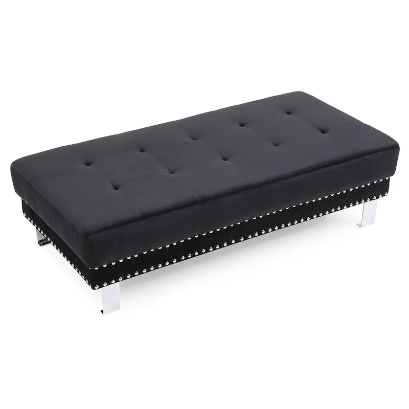 Pouf in velluto oversize