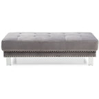 Pouf in velluto oversize