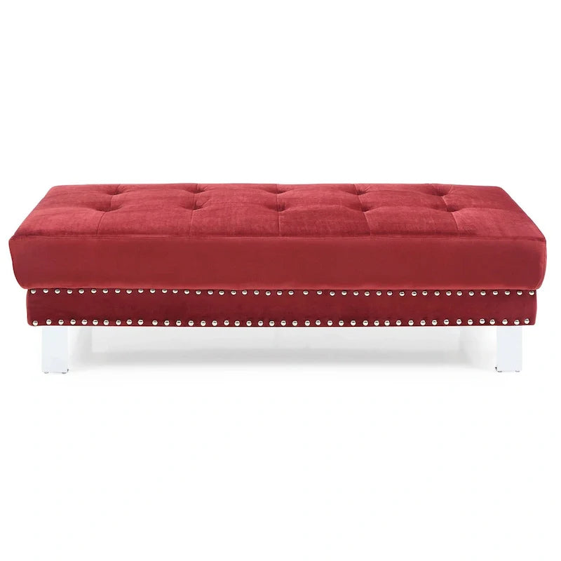 Pouf in velluto oversize