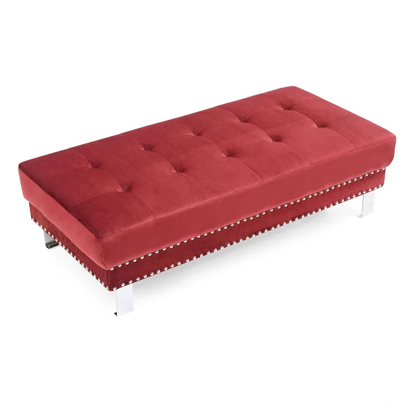 Pouf in velluto oversize