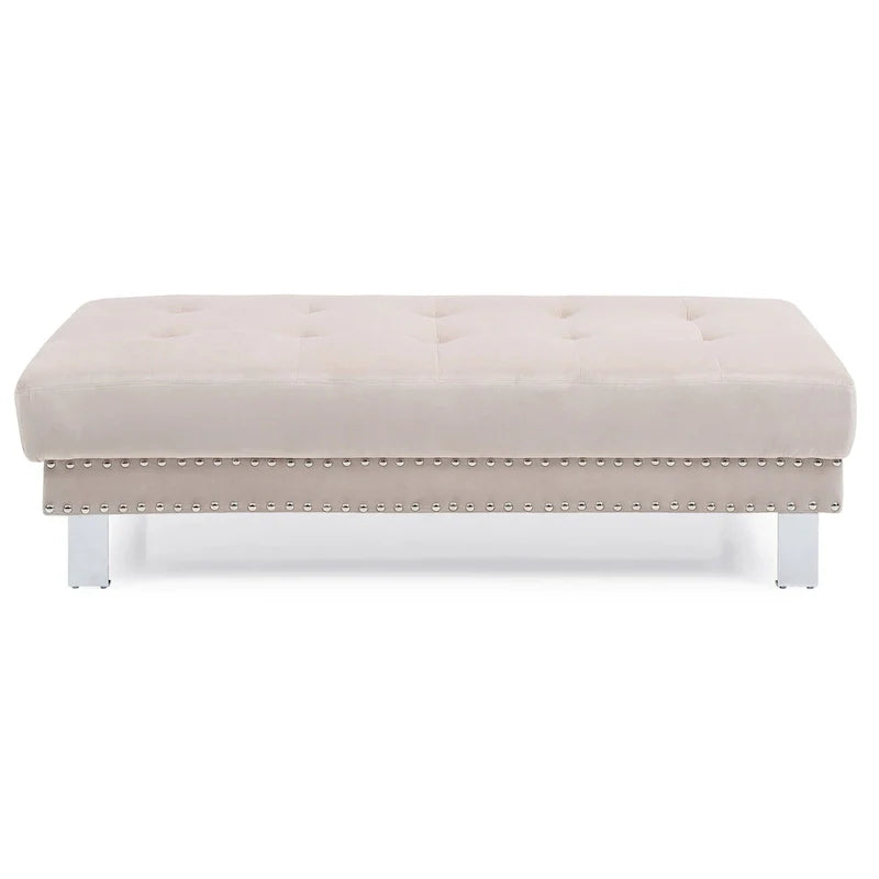 Pouf in velluto oversize