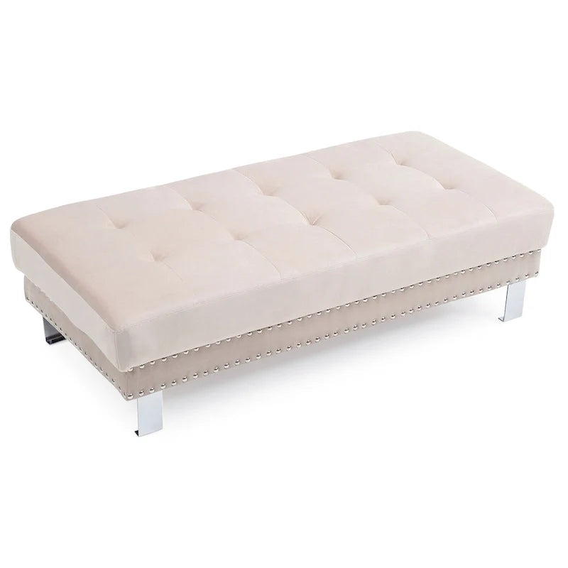 Pouf in velluto oversize