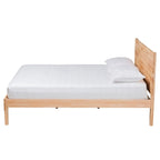 Piattaforma letto intagliata a nido d'ape – Legno naturale