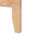 Piattaforma letto intagliata a nido d'ape – Legno naturale
