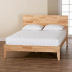 Piattaforma letto intagliata a nido d'ape – Legno naturale
