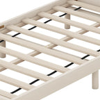 Struttura Letto a Piattaforma Matrimoniale in Legno con Porta di Ricarica USB